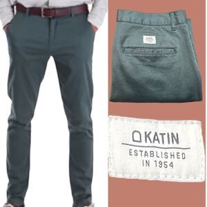 Katin Pants Double Welt Back Teal Men’s 33/31